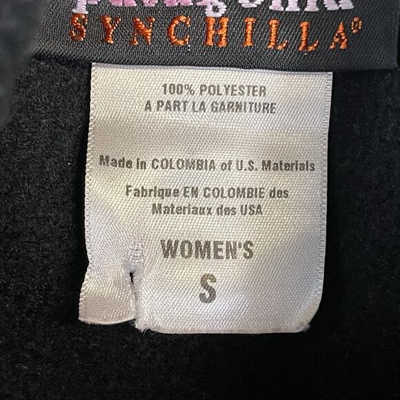 Patagonia Sweater Womens S Black Synchilla Full Zip Fleece Mock Neck Jacket - Picture 4 of 12